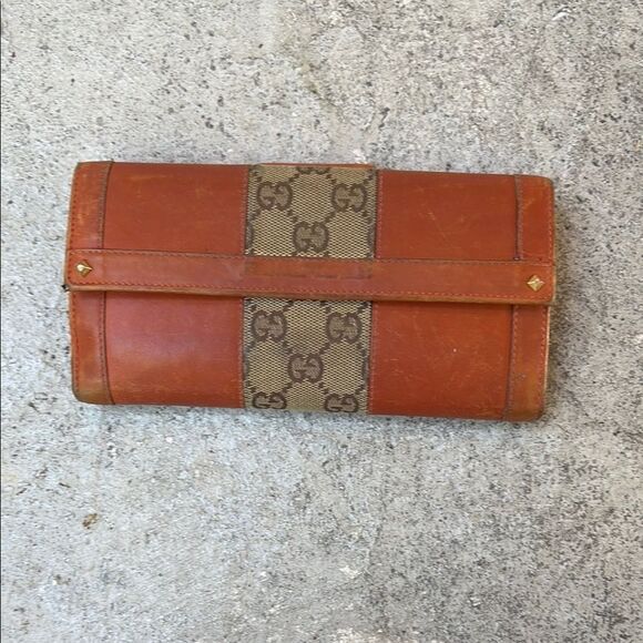 Gucci rust Leather wallet - Picture 1 of 12